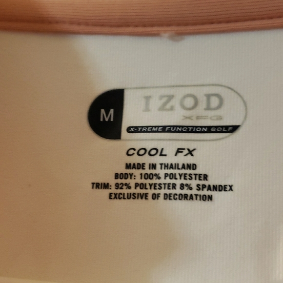Izod short-sleeved size M golf/athletic top - Picture 2 of 2
